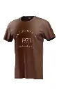  Brown Round Neck Cotton Tee