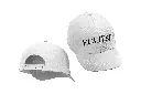 White Embroidered Cotton Cap 